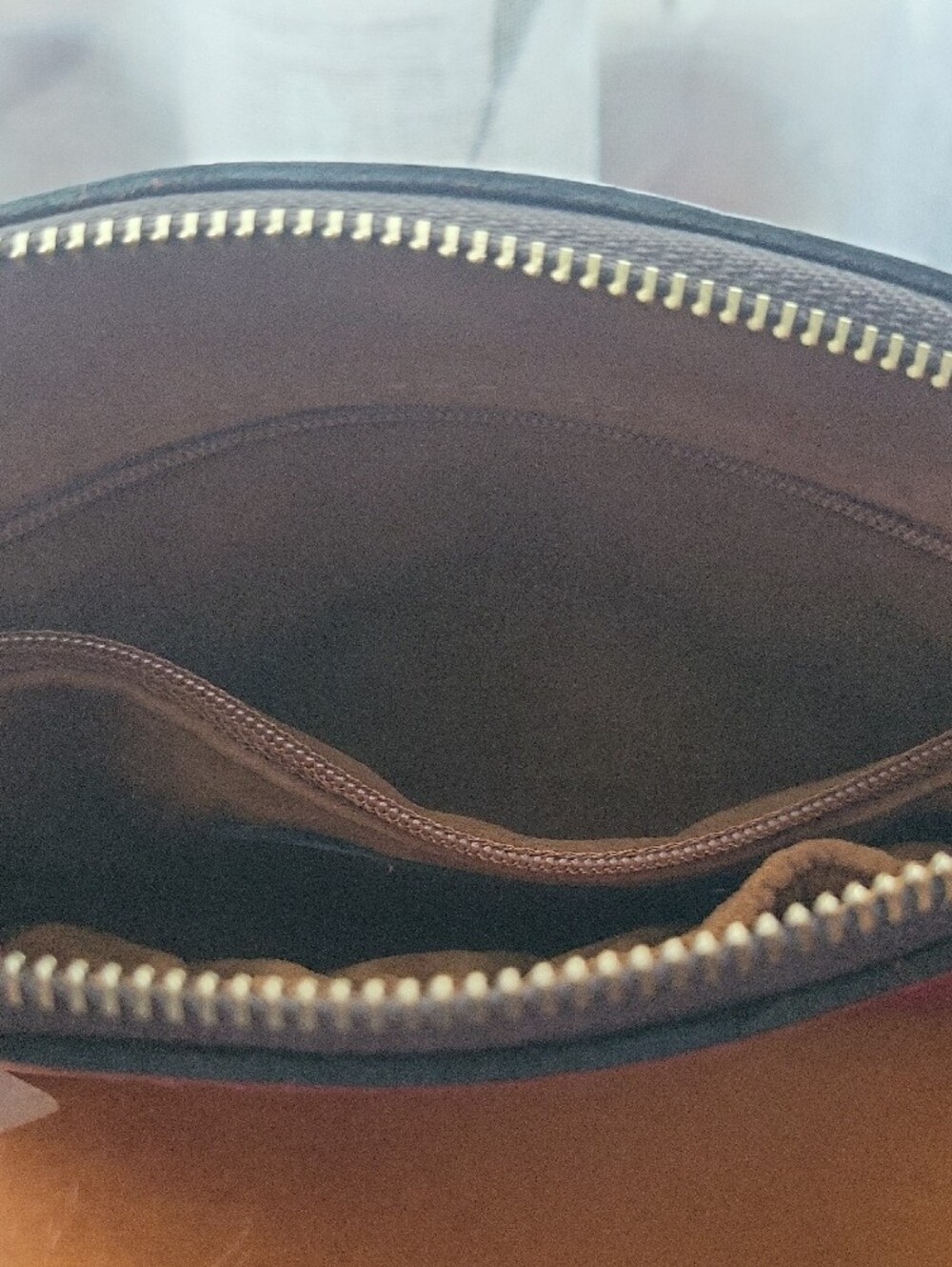 Patricia Nash Burgandy Leather Wrist Strap Cosmetic Pouch - Picture 6 of 8